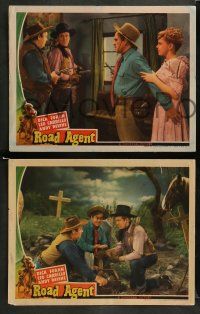 8w696 ROAD AGENT 4 LCs '41 masked cowboys Dick Foran, Leo Carrillo & Andy Devine!