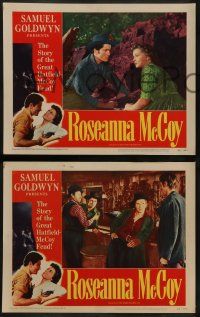 8w538 ROSEANNA MCCOY 6 LCs '49 Farley Granger in famous feud with the Hatfields, Nicholas Ray