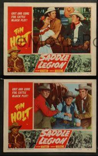 8w610 SADDLE LEGION 5 LCs '51 cowboy Tim Holt & Dorothy Malone, Richard Martin!