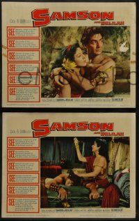 8w540 SAMSON & DELILAH 6 LCs R59 Cecil B. DeMille, images of sexy Hedy Lamarr & Victor Mature!