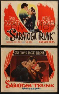 8w314 SARATOGA TRUNK 8 LCs '45 Gary Cooper & Ingrid Bergman, from the novel by Edna Ferber!