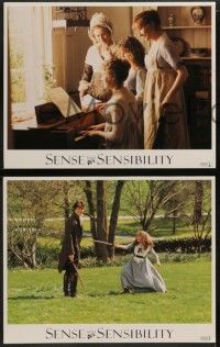 8w319 SENSE & SENSIBILITY 8 LCs '95 Ang Lee, Emma Thompson, Kate Winslet, Alan Rickman!