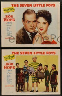 8w801 SEVEN LITTLE FOYS 3 LCs '55 images of Bob Hope & his seven kids, Jerry Mathers!