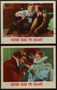 8w321 SEVEN SEAS TO CALAIS 8 LCs '63 pirate Rod Taylor faces mutinous starving crew!