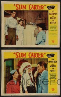 8w702 SLIM CARTER 4 LCs '57 Jock Mahoney, Julie Adams, such a heartwarming cowboy comedy!