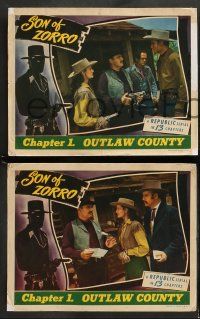 8w615 SON OF ZORRO 5 chapter 1 LCs '47 by Peggy Stewart, Republic serial, Outlaw County!
