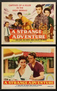 8w344 STRANGE ADVENTURE 8 LCs '56 they're captives of a ruthless killer in the High Sierras!