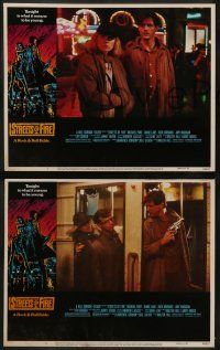 8w348 STREETS OF FIRE 8 LCs '84 Michael Pare, Diane Lane, rock 'n' roll, directed by Walter Hill!