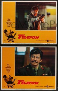 8w359 TELEFON 8 LCs '77 sexy Lee Remick, they'll do anything to stop Charles Bronson!