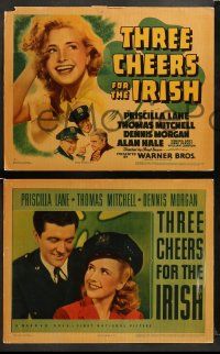 8w368 THREE CHEERS FOR THE IRISH 8 LCs '40 Priscilla Lane, Thomas Mitchell, Dennis Morgan, Alan Hale