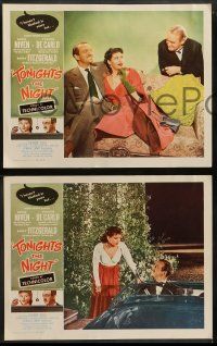 8w370 TONIGHT'S THE NIGHT 8 LCs '54 David Niven and sexy Yvonne De Carlo, Barry Fitzgerald!