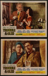 8w563 TROUBLE IN THE GLEN 6 LCs '54 Orson Welles, Margaret Lockwood, Victor McLaglen, Scotland!