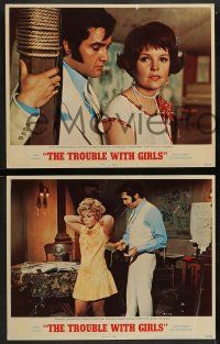 8w486 TROUBLE WITH GIRLS 7 LCs '69 Elvis Presley, Marlyn Mason, Sheree North!