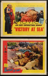 8w381 VICTORY AT SEA 8 LCs '54 WWII sailors, they left you, they prayed, and fought, and waited!