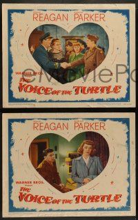 8w712 VOICE OF THE TURTLE 4 LCs '48 Eleanor Parker, Eve Arden & Ronald Reagan in WWII