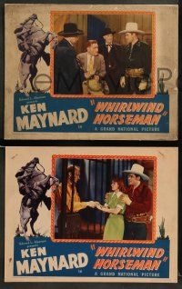8w569 WHIRLWIND HORSEMAN 6 LCs '38 cool cowboy western images of Ken Maynard & Joan Barclay, Tarzan