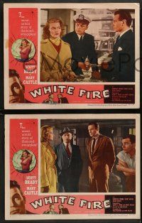 8w822 WHITE FIRE 3 LCs '53 the payoff was a kiss-off & a fortune in diamonds!