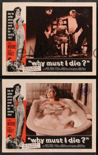 8w390 WHY MUST I DIE 8 LCs '60 sexy Terry Moore ended up on Death Row, Debra Paget!