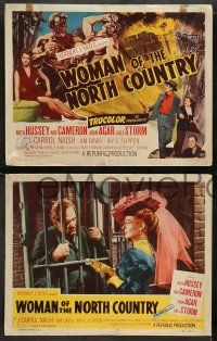 8w392 WOMAN OF THE NORTH COUNTRY 8 LCs '52 sexy Ruth Hussey, Rod Cameron, John Agar, Gale Storm