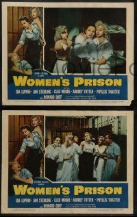 8w489 WOMEN'S PRISON 7 LCs '54 Ida Lupino & super sexy convict Cleo Moore, Totter!