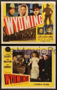 8w394 WYOMING 8 LCs '47 William 'Wild Bill' Elliott, Vera Ralston, John Carroll, Gabby Hayes