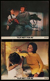 8x185 PLAY MISTY FOR ME 2 8x10 mini LCs '71 c/u of Clint Eastwood & Donna Mills on beach!
