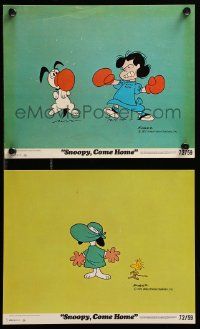 8x188 SNOOPY COME HOME 2 8x10 mini LCs '72 Peanuts, Charlie Brown, great Schulz artwork of Snoopy!