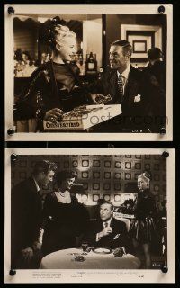 8x990 TRAPPED 2 8x10 stills '49 great film noir images of John Hoyt, sexy Barbara Payton!