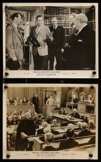 8x996 WITNESS FOR THE PROSECUTION 2 8x10 stills '58 Billy Wilder directed, Power, Laughton!