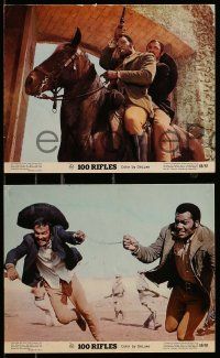 8x137 100 RIFLES 4 color 8x10 stills '69 images of Jim Brown, sexiest Raquel Welch & Burt Reynolds!