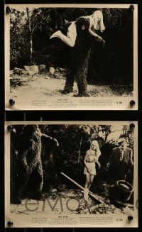 8x637 BIGFOOT 5 8x10 stills '71 horror, John Carradine, wacky monster & sexy girl images!