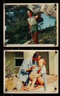 8x160 BONJOUR TRISTESSE 3 color 8x10 stills '58 Jean Seberg with Deborah Kerr & David Niven!