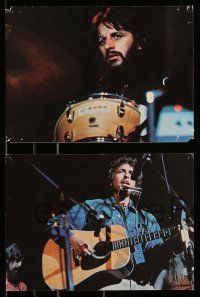 8x090 CONCERT FOR BANGLADESH 6 color 7.25x10 stills '72 rock & roll benefit show, Bob Dylan,Harrison