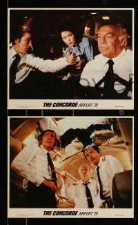 8x143 CONCORDE: AIRPORT '79 4 8x10 mini LCs '79 Alain Delon, George Kennedy, David Warner!