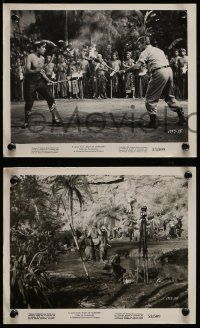 8x825 EAST OF SUMATRA 3 8x10 stills '53 great images of Earl Holliman & Jeff Chandler in action!
