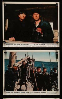 8x098 GUNS OF NAVARONE 6 color 8x10 stills '61 Gregory Peck, David Niven, Anthony Quinn, WWII!