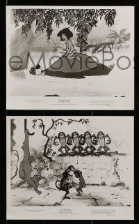 8x566 JUNGLE BOOK 6 8x10 stills R80s Walt Disney cartoon classic, great image of Mowgli & friends!