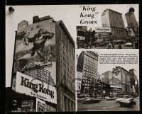 8x751 KING KONG 4 8x10 stills '76 Jeff Bridges, Jessica Lange, fx, huge mural and cool statuette!