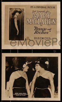 8x776 ROUGE & RICHES 4 8x10 LCs '20 images of Mary MacLaren from Harry Franklin's silent melodrama!