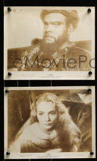 8x676 OTHELLO 5 8x10 stills '55 Orson Welles watches Suzanne Cloutier, Shakespeare!