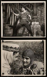 8x243 ROGUES OF SHERWOOD FOREST 16 8x10 stills '50 John Derek as the son of Robin Hood by Christie!