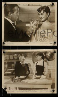 8x778 SABRINA 4 8x10 stills '54 Audrey Hepburn, William Holden, Billy Wilder