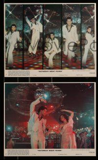 8x169 SATURDAY NIGHT FEVER 3 8x10 mini LCs '77 images of disco John Travolta & Karen Lynn Gorney!