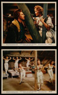 8x171 SEVEN BRIDES FOR SEVEN BROTHERS 3 color 8x10 stills '54 Jane Powell & Howard Keel, musical!