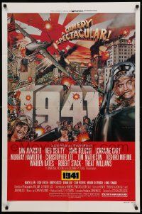 8y009 1941 style D 1sh '79 Spielberg, art of John Belushi, Dan Aykroyd & cast by McMacken!