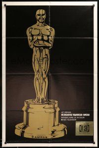 8y019 41ST ANNUAL ACADEMY AWARDS 1sh '69 cool image of Oscar statuette!