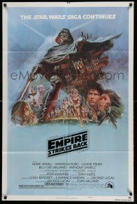 8y252 EMPIRE STRIKES BACK NSS style B 1sh '80 George Lucas sci-fi classic, art by Tom Jung!