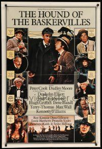 8y391 HOUND OF THE BASKERVILLES English 1sh '78 Peter Cook as Holmes, Moore as Dr. Watson!