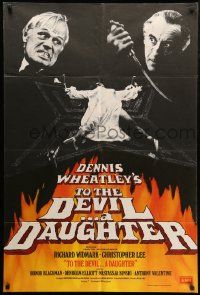 8y859 TO THE DEVIL A DAUGHTER English 1sh '76 Richard Widmark, Christopher Lee, Nastassja Kinski!
