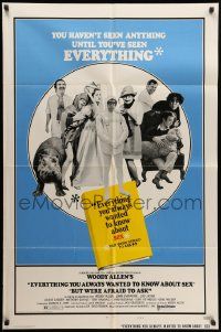 8y260 EVERYTHING YOU ALWAYS WANTED TO KNOW ABOUT SEX style B 1sh '72 Woody Allen directed!